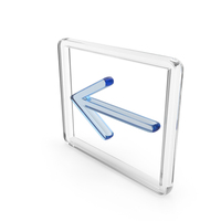 Arrow Direction Square Shape Glass PNG & PSD Images