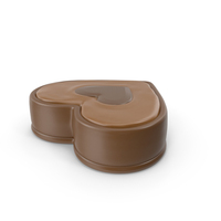 Hazelnut Chocolate Heart Candy PNG & PSD Images