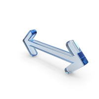 Arrow Directions Left And Right Shape Glass PNG & PSD Images