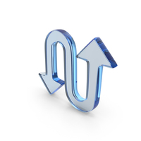 Curved Arrow Shape Glass PNG & PSD Images