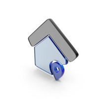 Glass Home Location Symbol PNG & PSD Images