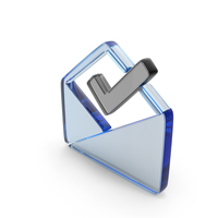 Glass Approved Mail Symbol PNG & PSD Images