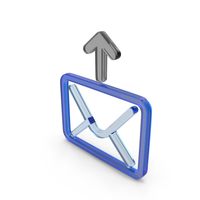 Mail Upload Shape Glass PNG & PSD Images