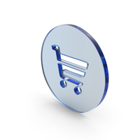 Round Glass Shopping Cart Symbol PNG & PSD Images