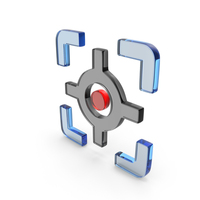 Glass Target Focus Symbol PNG & PSD Images