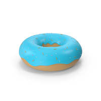 Donut Blue PNG & PSD Images