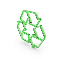 Green Glass Recycle Symbol PNG & PSD Images