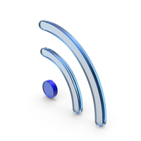 Blue Glass RSS Feed Symbol PNG & PSD Images