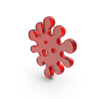Red Glass Virus Icon PNG & PSD Images