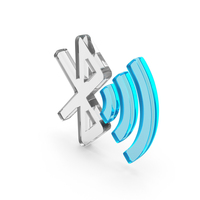 Bluetooth Shape Glass PNG & PSD Images