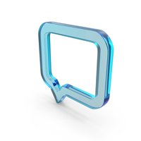 Frame Chat Shape Glass PNG & PSD Images