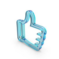 Thumps Up Shape Glass PNG & PSD Images