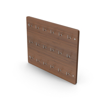 Key Hanger Dark Wood PNG & PSD Images