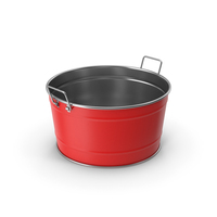 Red Metal Bucket / Bowl PNG & PSD Images