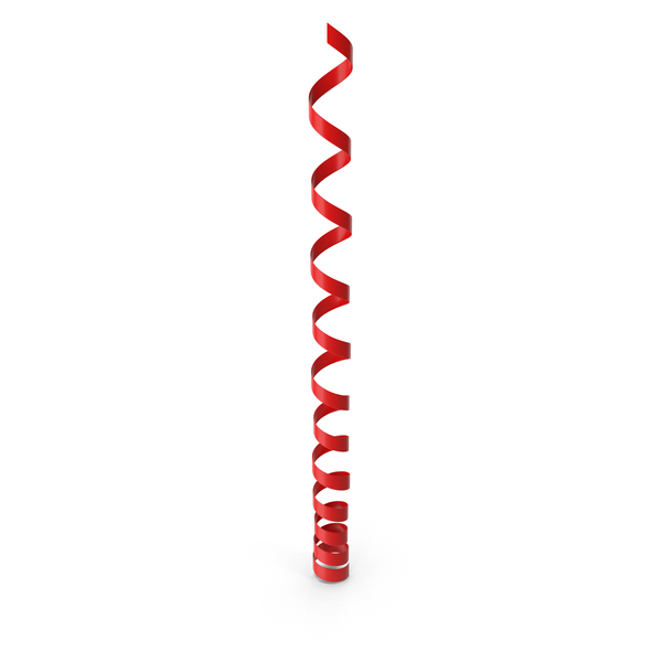 Red Curly Ribbon PNG & PSD Images