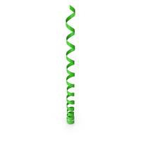 Curly Ribbon Green PNG & PSD Images