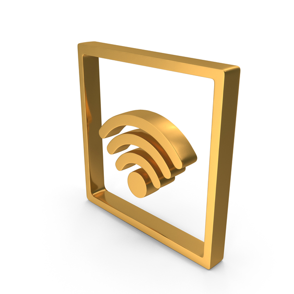 Wi Fi Symbol Gold PNG & PSD Images