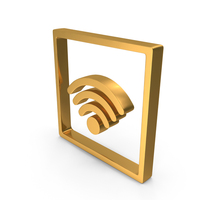 Wi Fi Symbol Gold PNG & PSD Images