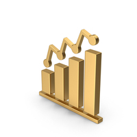 Gold Graph Chart Bar PNG & PSD Images