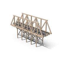 Wooden Railroad Bridge PNG & PSD Images