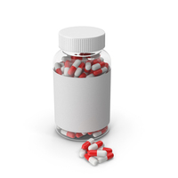 Pill Supplement Bottle Red Pills PNG & PSD Images