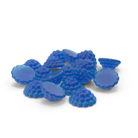 Raspberry Gumdrops Blue PNG & PSD Images