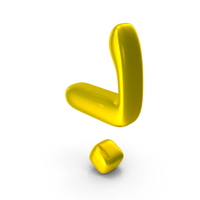 Letter Farsi Arabic BB Metallic Yellow PNG & PSD Images