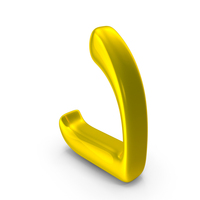 Letter Farsi Arabic D Golden PNG & PSD Images