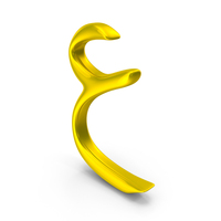 Letter Farsi Arabic EYN Golden PNG & PSD Images