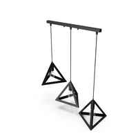 Pendant Lights Pack Of Three Black PNG & PSD Images