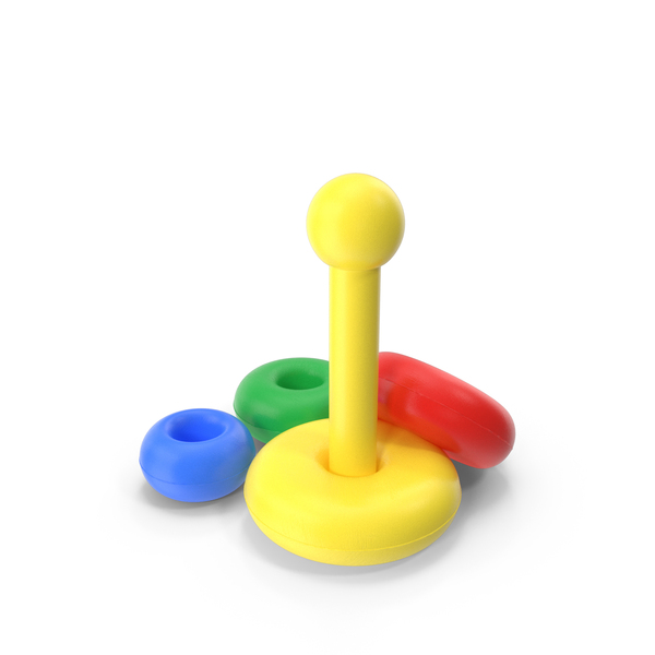Childrens Toy Pyramid Disassembled PNG & PSD Images