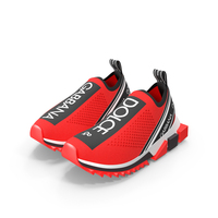 Sneakers Dolce Gabbana Sorrento Red PNG & PSD Images