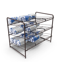 Wide Can Dispenser Bronze With Beer Cans PNG & PSD Images