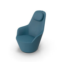 Blue Canvas Armchair PNG & PSD Images