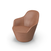 Brown Leather Armchair PNG & PSD Images
