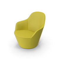 Yellow Canvas Armchair PNG & PSD Images