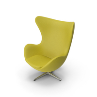 Yellow Canvas Armchair PNG & PSD Images