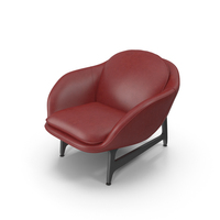 Red Leather Armchair PNG & PSD Images