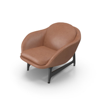 Brown Leather Armchair PNG & PSD Images