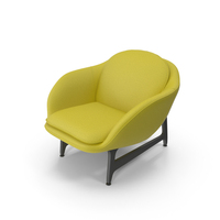 Yellow Canvas Armchair PNG & PSD Images