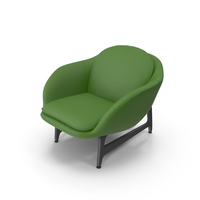 Green Canvas Armchair PNG & PSD Images