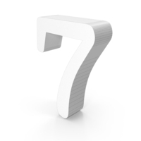 Wireframe Number Seven PNG & PSD Images