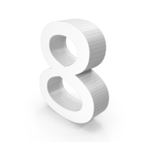 Wireframe Number Eight PNG & PSD Images