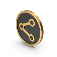 Gold Icon Share PNG & PSD Images