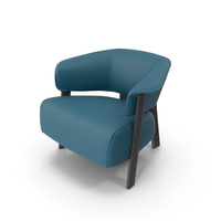 Blue Canvas Armchair PNG & PSD Images