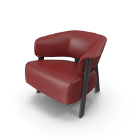 Red Leather Armchair PNG & PSD Images
