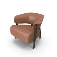 Brown Leather Armchair PNG & PSD Images