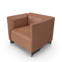 Brown Leather Armchair PNG & PSD Images
