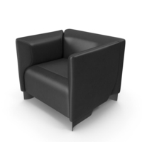 Black Leather Armchair PNG & PSD Images