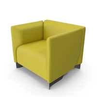 Yellow Canvas Armchair PNG & PSD Images